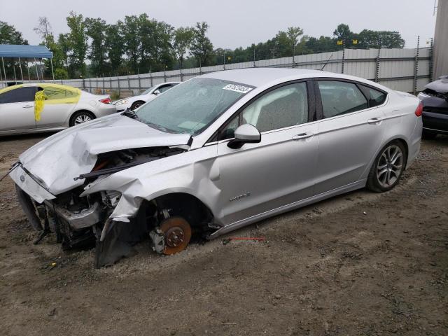 3FA6P0LU7HR235002 - 2017 FORD FUSION SE HYBRID SILVER photo 1