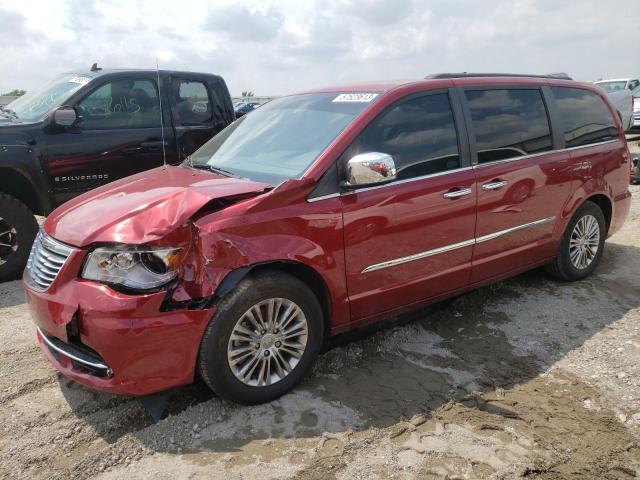 2C4RC1CG0DR616130 - 2013 CHRYSLER TOWN & COU TOURING L BURGUNDY photo 1