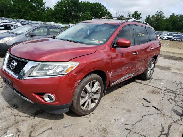 5N1AR2MM1DC628040 - 2013 NISSAN PATHFINDER S RED photo 1