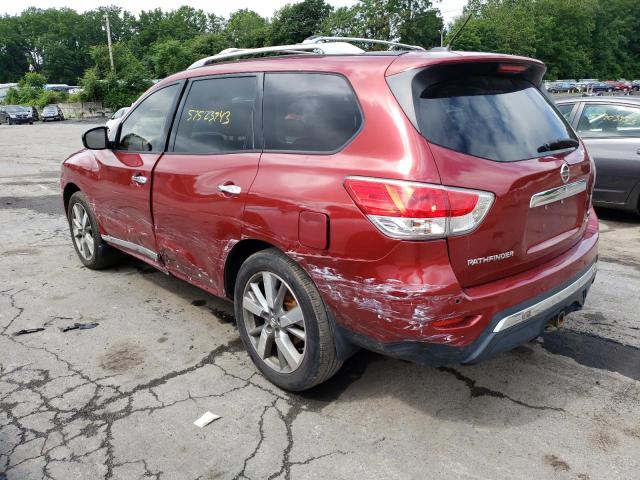 5N1AR2MM1DC628040 - 2013 NISSAN PATHFINDER S RED photo 2