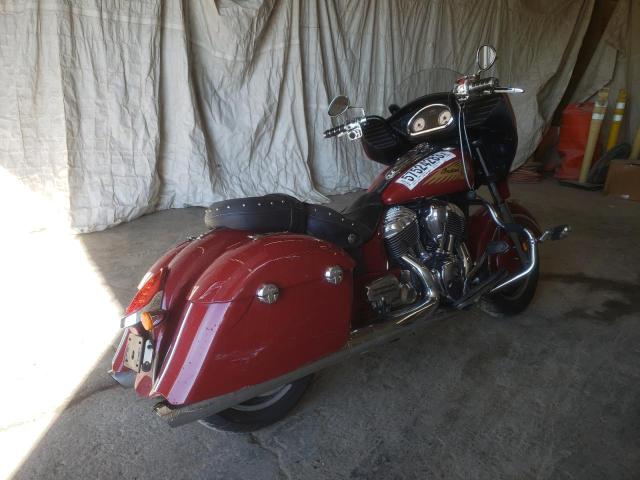 56KTCAAA8E3318126 - 2014 INDIAN MOTORCYCLE CO. CHIEFTAIN RED photo 4