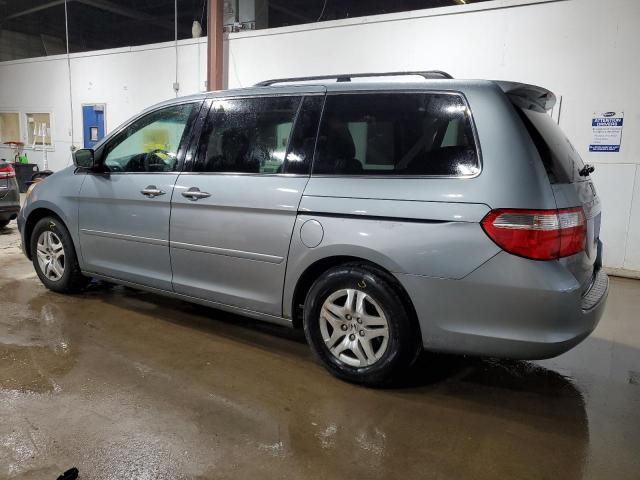 5FNRL38737B019719 - 2007 HONDA ODYSSEY EXL BLUE photo 2