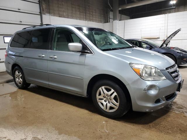 5FNRL38737B019719 - 2007 HONDA ODYSSEY EXL BLUE photo 4