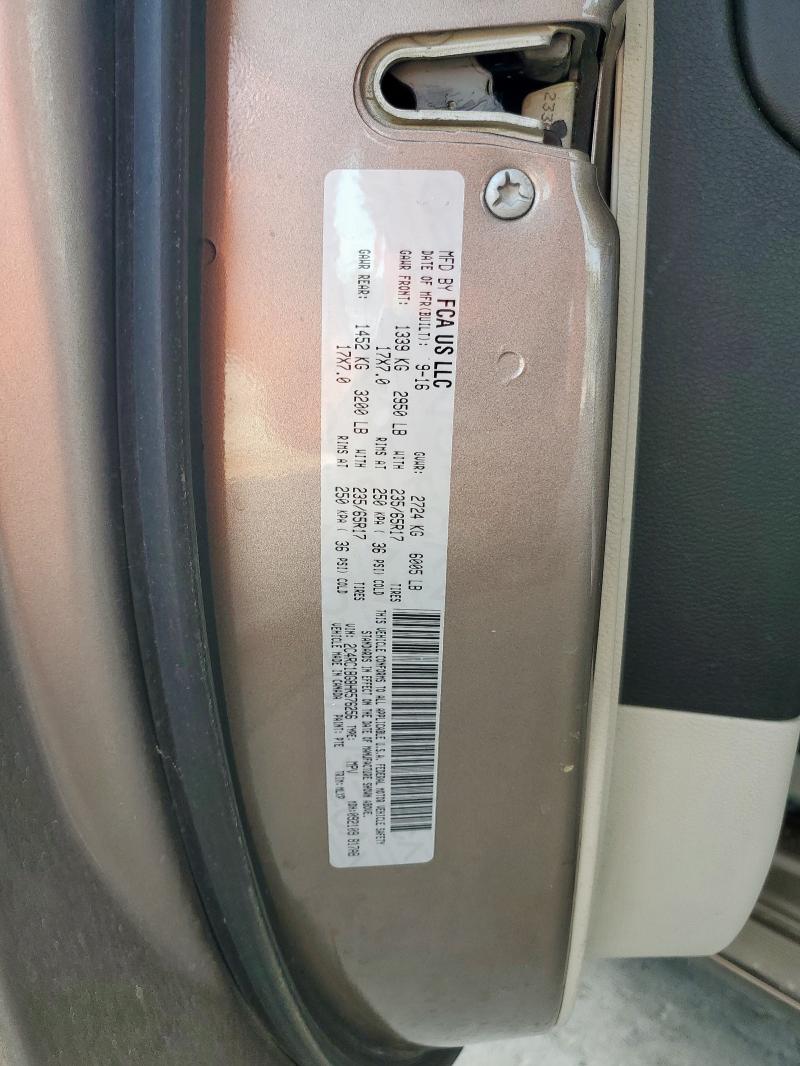 2C4RC1BG8HR576256 - 2017 CHRYSLER PACIFICA TOURING L BEIGE photo 13