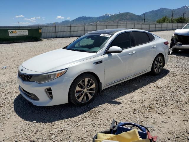 5XXGV4L22GG023356 - 2016 KIA OPTIMA SXL WHITE photo 1