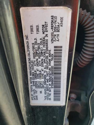5TEGN92N71Z822020 - 2001 TOYOTA TACOMA DOUBLE CAB PRERUNNER BLACK photo 12