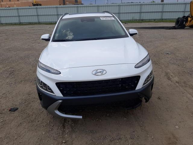 KM8K53A34NU814474 - 2022 HYUNDAI KONA LIMITED WHITE photo 5