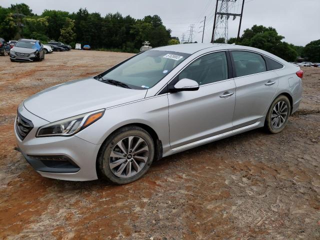 5NPE34AF3FH045470 - 2015 HYUNDAI SONATA SPORT SILVER photo 1