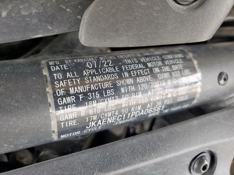 JKAENEC11PDA06561 - 2023 KAWASAKI EN650 C BLACK photo 9