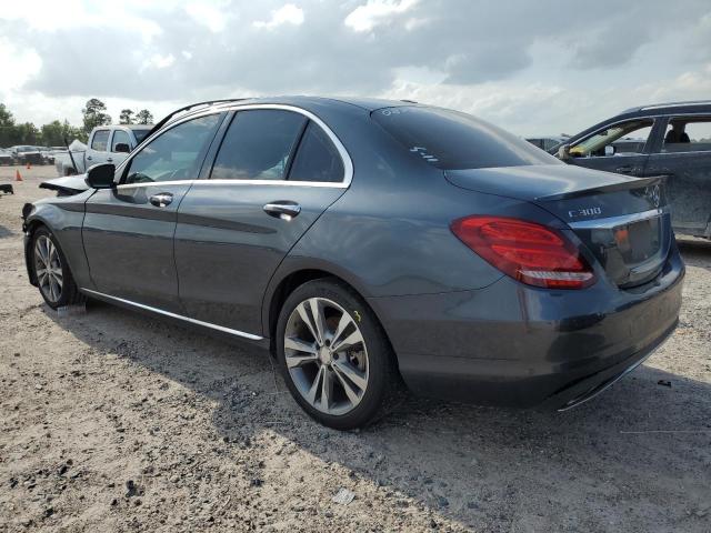 55SWF4JB2FU050875 - 2015 MERCEDES-BENZ C 300 GRAY photo 2