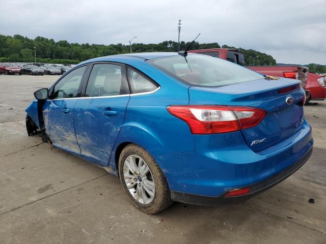 1FAHP3H21CL478409 - 2012 FORD FOCUS SEL BLUE photo 2