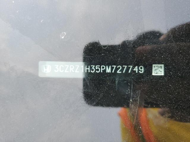 3CZRZ1H35PM727749 - 2023 HONDA HR-V LX WHITE photo 12