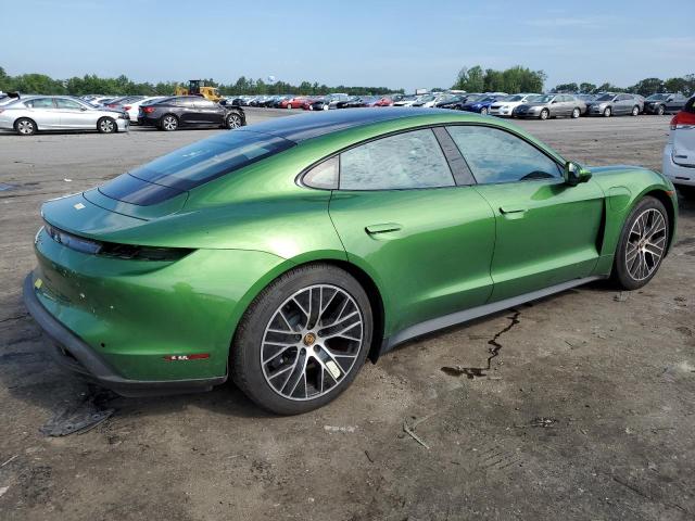 WP0AA2Y13NSA16458 - 2022 PORSCHE TAYCAN GREEN photo 3