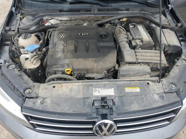 3VWLA7AJ5FM291687 - 2015 VOLKSWAGEN JETTA TDI SILVER photo 11