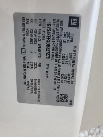 1GYS4KEFXDR327278 - 2013 CADILLAC ESCALADE ESV PLATINUM კრემისფერი ფოტო 13