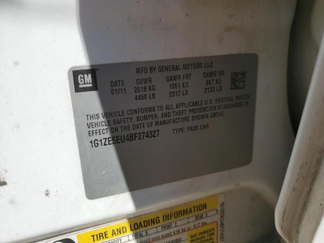1G1ZE5EU4BF274327 - 2011 CHEVROLET MALIBU LTZ Ağ foto 13