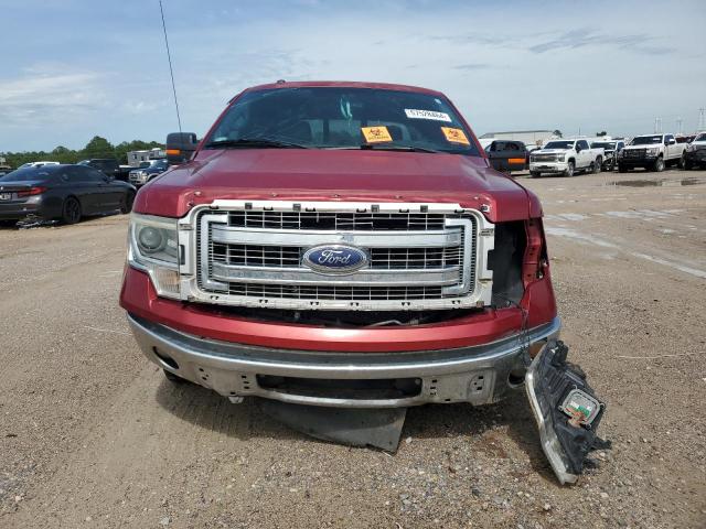 1FTFW1CF6EKE80703 - 2014 FORD F150 SUPERCREW RED photo 5