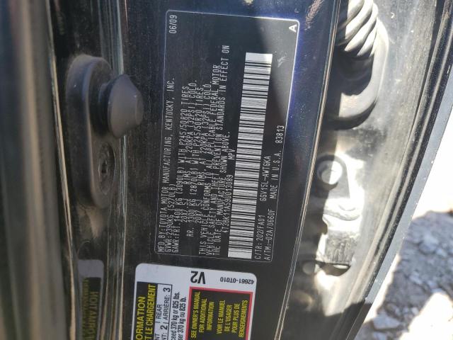 4T3BK11A59U013089 - 2009 TOYOTA VENZA BLACK photo 12