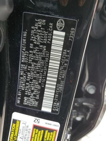 4T1G11AK9PU798367 - 2023 TOYOTA CAMRY SE NIGHT SHADE BLACK photo 12