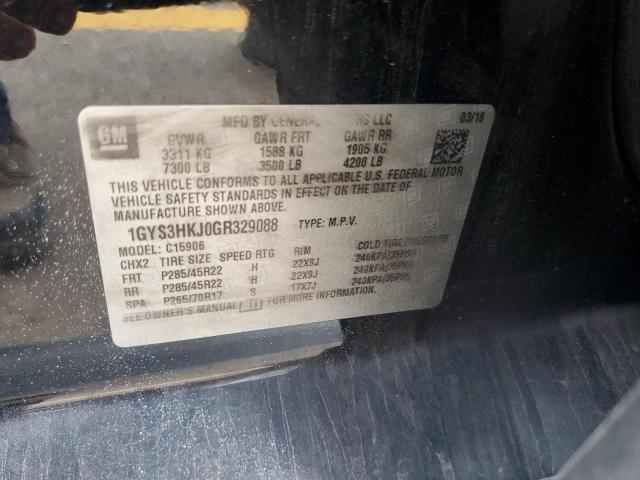 1GYS3HKJ0GR329088 - 2016 CADILLAC ESCALADE ESV LUXURY BLACK photo 13