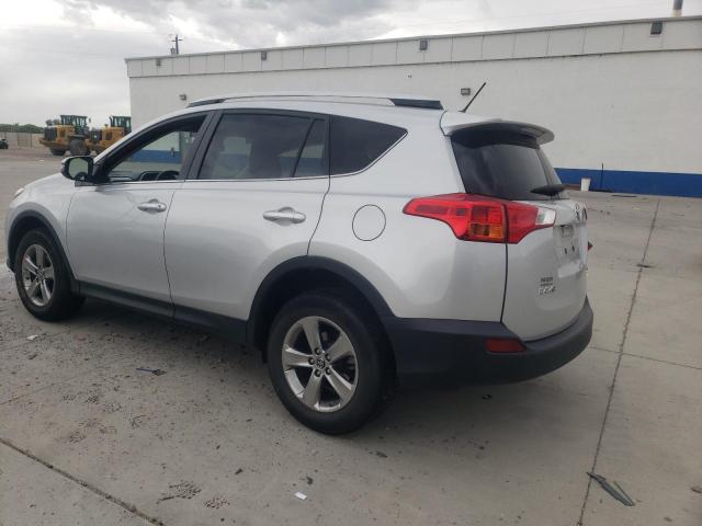 JTMRFREV5FD154333 - 2015 TOYOTA RAV4 XLE SILVER photo 2