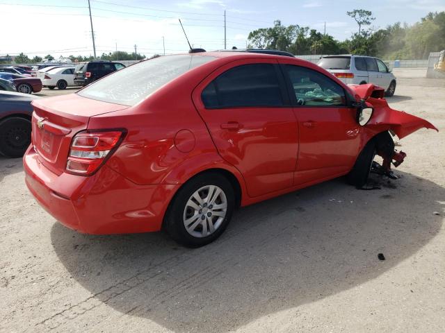 1G1JB5SH1H4153112 - 2017 CHEVROLET SONIC LS RED photo 3