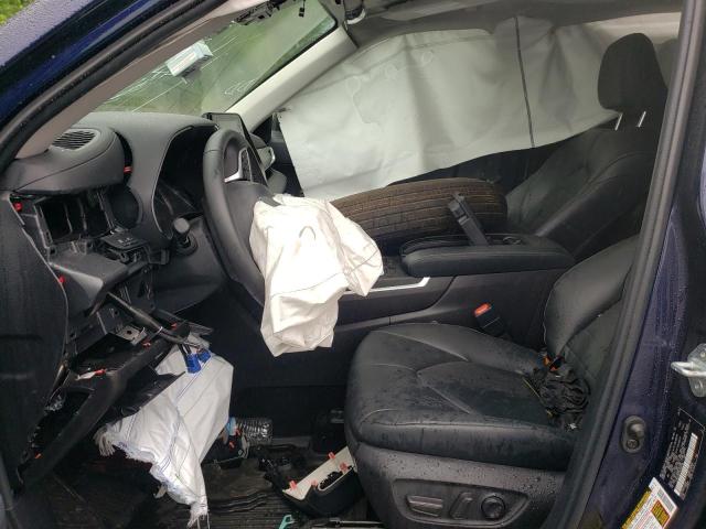 5TDGZRBH7NS594585 - 2022 TOYOTA HIGHLANDER XLE Կապույտ լուսանկար 7