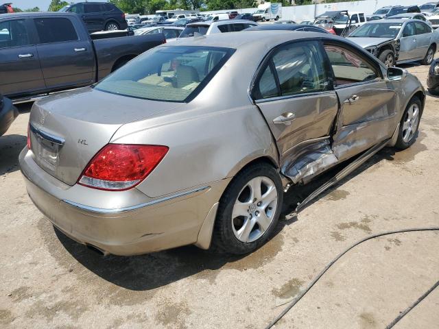 JH4KB16575C001534 - 2005 ACURA RL BEIGE photo 3