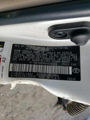 4T1BK3DBXBU429959 - 2011 TOYOTA AVALON BASE 白色 照片 12