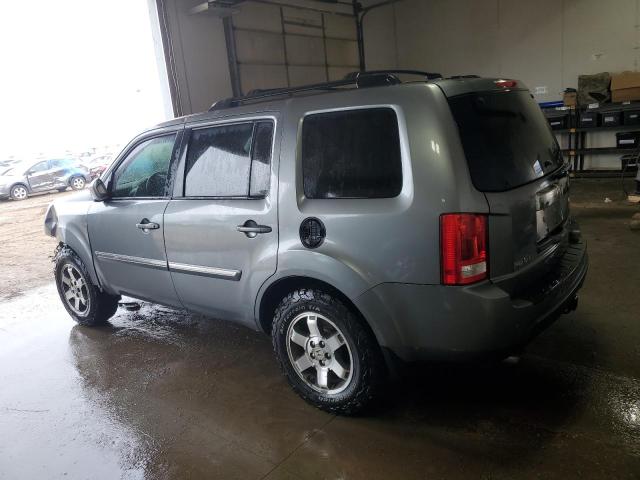 5FNYF48819B014684 - 2009 HONDA PILOT TOURING GRAY photo 2