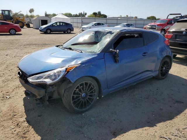 KMHTC6AE5GU264086 - 2016 HYUNDAI VELOSTER TURBO BLUE photo 1