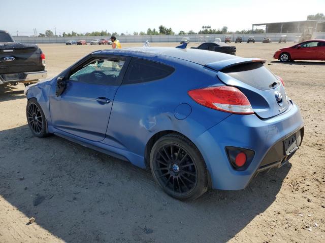 KMHTC6AE5GU264086 - 2016 HYUNDAI VELOSTER TURBO BLUE photo 2