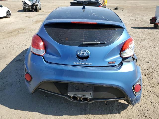 KMHTC6AE5GU264086 - 2016 HYUNDAI VELOSTER TURBO BLUE photo 6