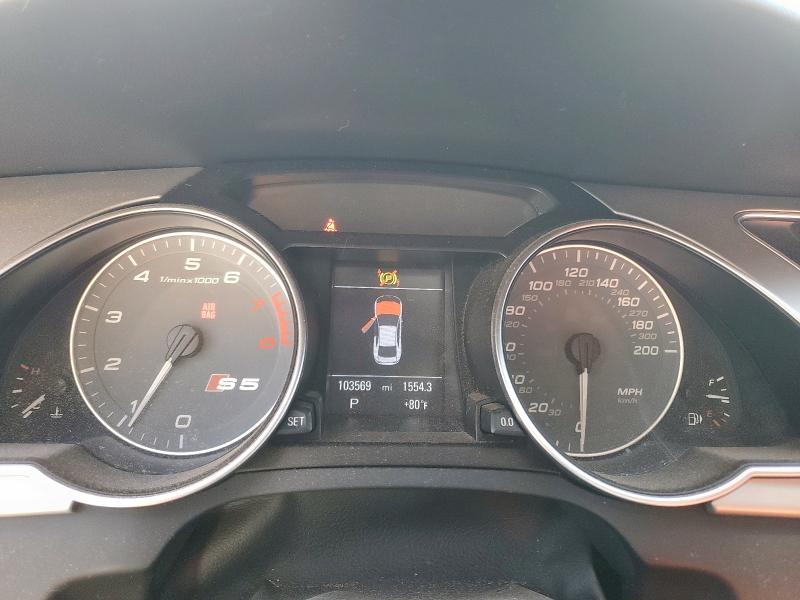 WAUCVAFR3AA062902 - 2010 AUDI S5 PREMIUM PLUS WHITE photo 9