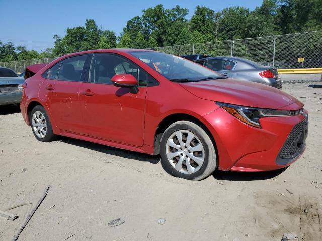 JTDEPRAE7LJ040588 - 2020 TOYOTA COROLLA LE RED photo 4