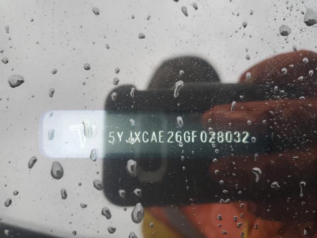 5YJXCAE26GF028032 - 2016 TESLA MODEL X Білий фото 13