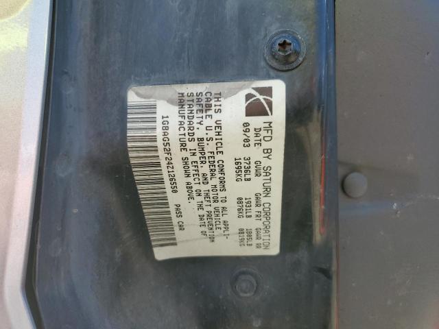 1G8AG52F24Z126550 - 2004 SATURN ION LEVEL 1 SILVER photo 12