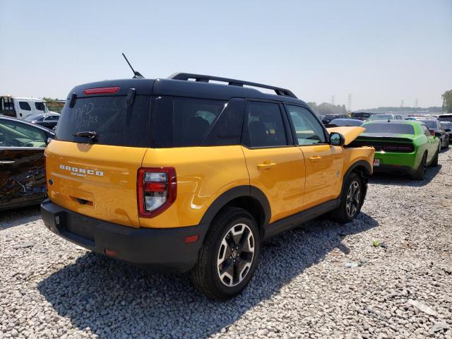 3FMCR9C6XNRD77302 - 2022 FORD BRONCO SPO OUTER BANKS YELLOW photo 3