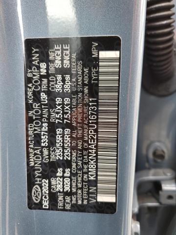 KM8KN4AE2PU167311 - 2023 HYUNDAI IONIQ 5 SEL BLUE photo 12