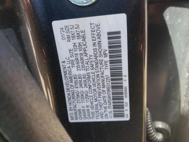 7FARS4H70RE012257 - 2024 HONDA CR-V EXL GRAY photo 13