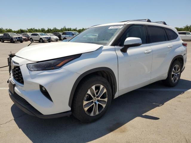 5TDHZRAH7NS545814 - 2022 TOYOTA HIGHLANDER XLE Սպիտակ լուսանկար 1