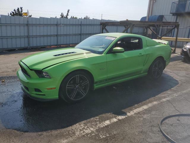 1ZVBP8CF2E5278456 - 2014 FORD MUSTANG GT GREEN photo 1