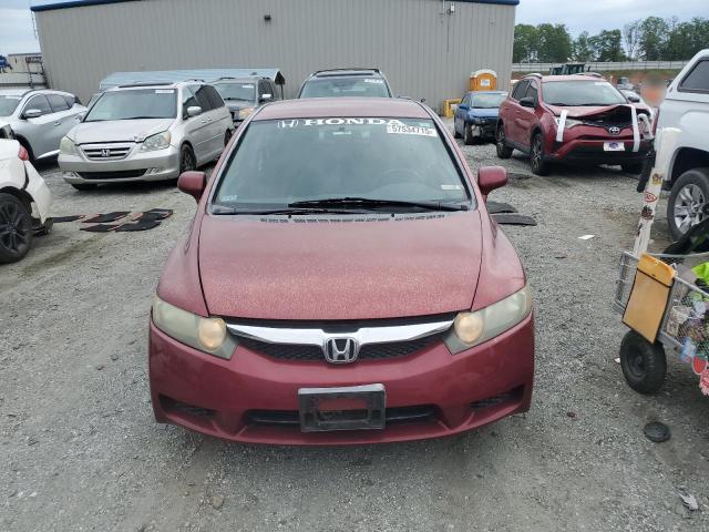 19XFA1F64BE007973 - 2011 HONDA CIVIC LX-S RED photo 5