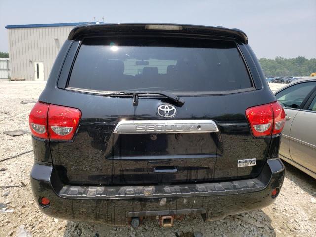 5TDBY68AX8S016409 - 2008 TOYOTA SEQUOIA LIMITED BLACK photo 6
