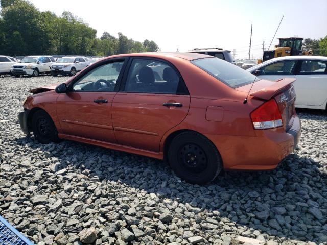 KNAFE221X95026907 - 2009 KIA SPECTRA EX ORANGE photo 2