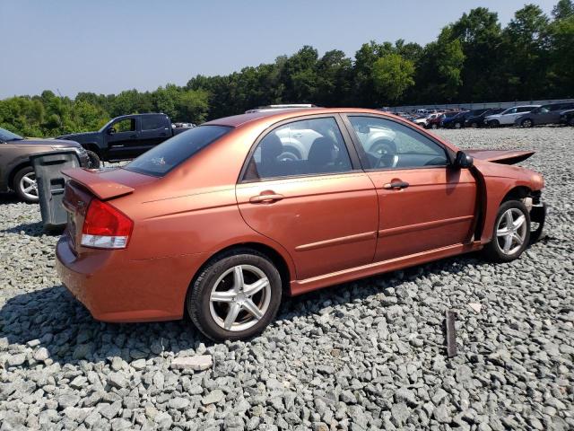 KNAFE221X95026907 - 2009 KIA SPECTRA EX ORANGE photo 3