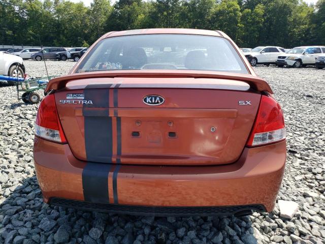 KNAFE221X95026907 - 2009 KIA SPECTRA EX ORANGE photo 6