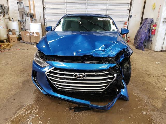 5NPD74LF5JH292219 - 2018 HYUNDAI ELANTRA SE BLUE photo 5