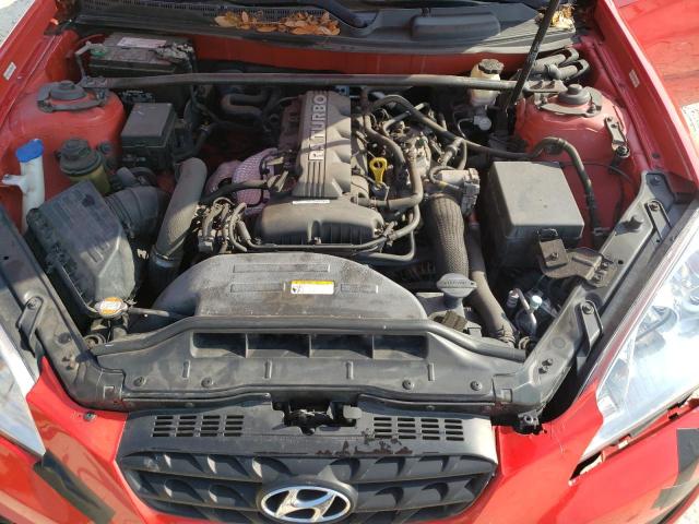 KMHHT6KD7BU054724 - 2011 HYUNDAI GENESIS CO 2.0T RED photo 11