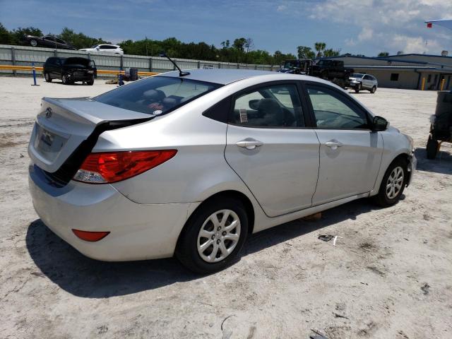 KMHCT4AE2EU640017 - 2014 HYUNDAI ACCENT GLS SILVER photo 3